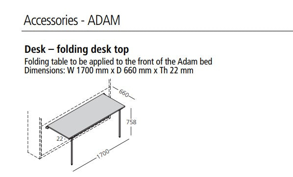 Adam Study desk - Clei London UK