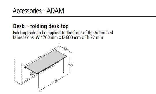 Adam Study desk - Clei London UK