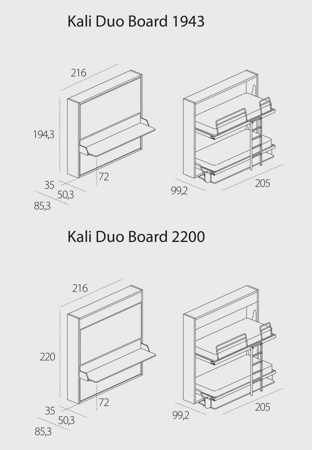 Kali Duo Board - Clei London UK