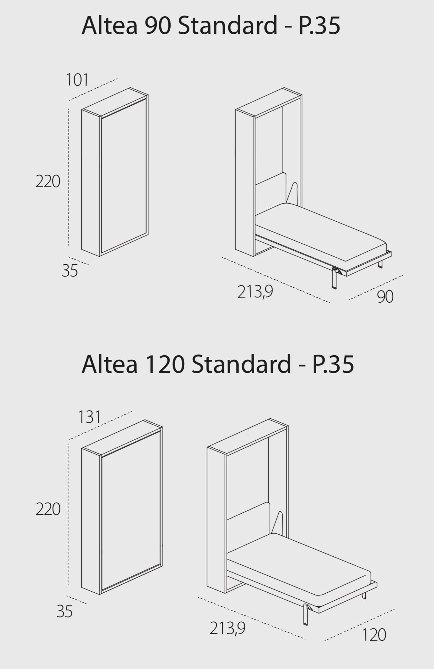 Single vertical deals wall bed